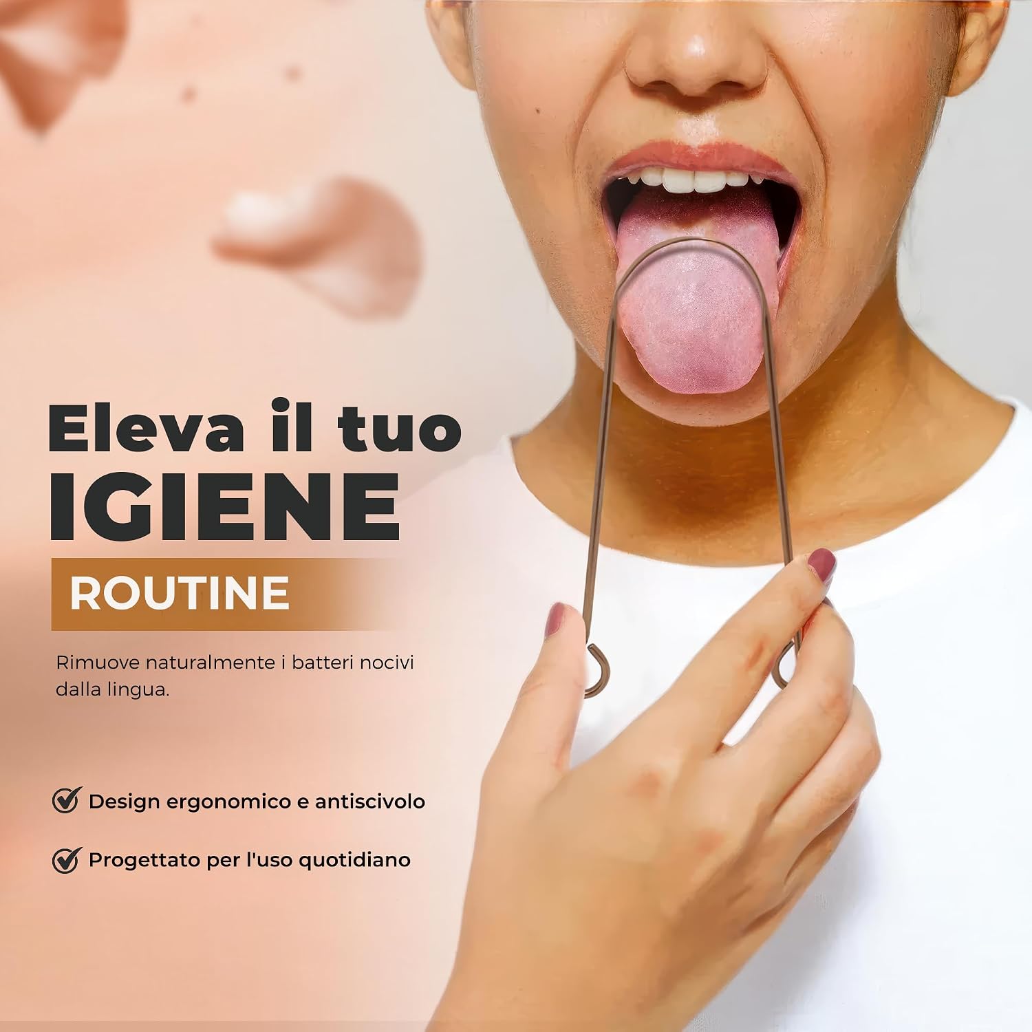 Detalle 2 de HOKIN raschietto per lingua in rame 100%