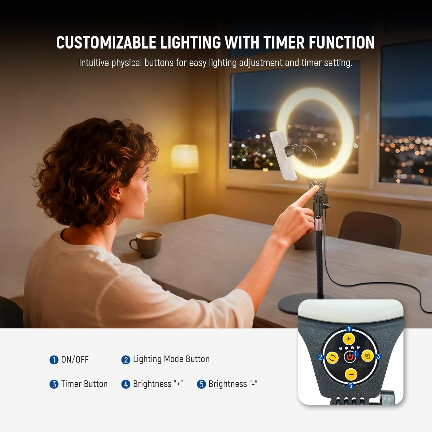 Thumbnail 5 de NEEWER N22 10.5" desk ring light for streaming