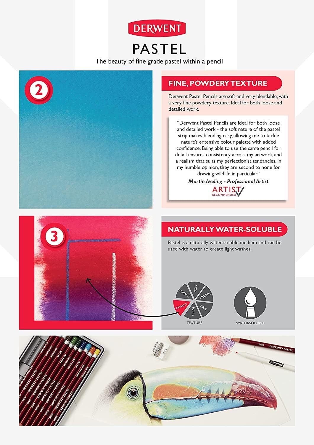 Thumbnail 5 de Derwent Pastel 12 crayons pastels ✏️