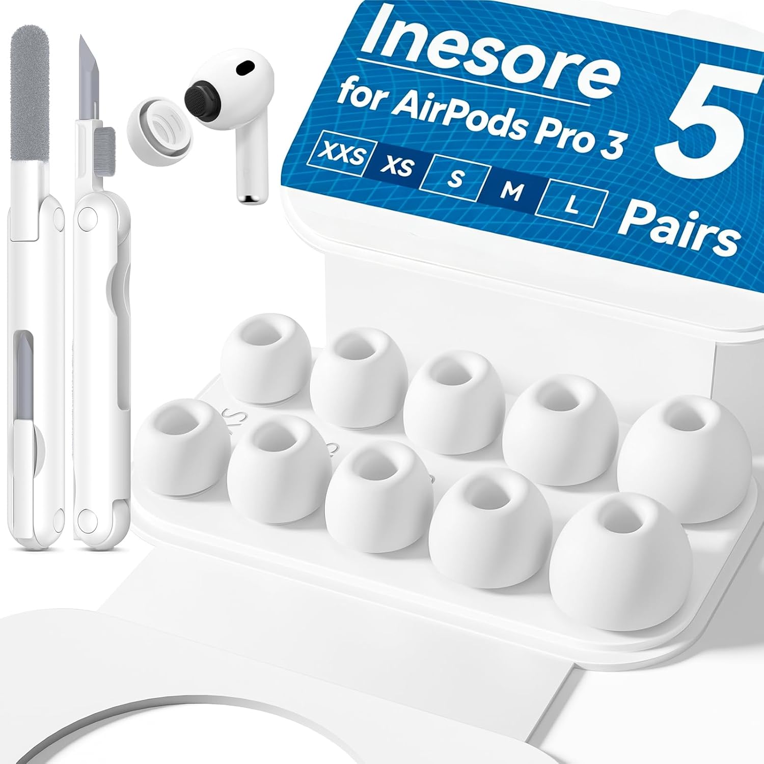 Detalle de Inesore Replacement Ear Tips for AirPods Pro 3