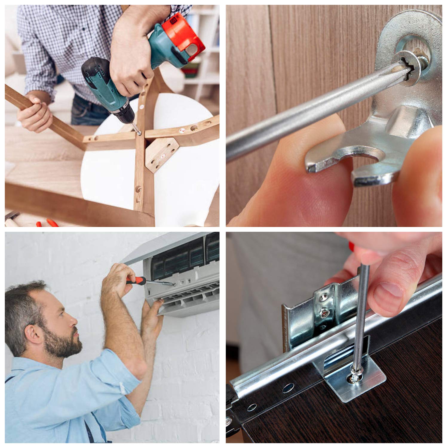 Thumbnail 5 de Rshuhx 80 pezzi Viti e Dadi in Acciaio Inox 304 M6 con Testa a Croce e Testa Svasata – Kit Assemblaggio Ideale per Riparazioni