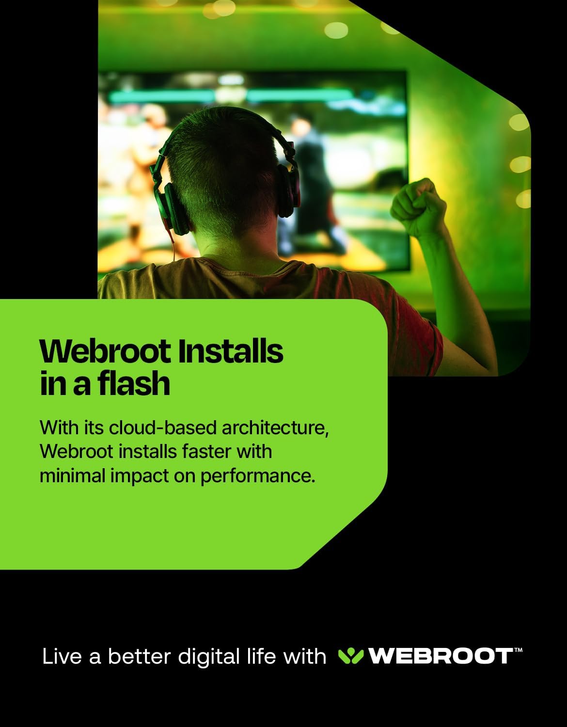 Detalle de Webroot Antivirus for PC Gamers 2026 — 1 Device, 1 Year + System Performance Optimizer