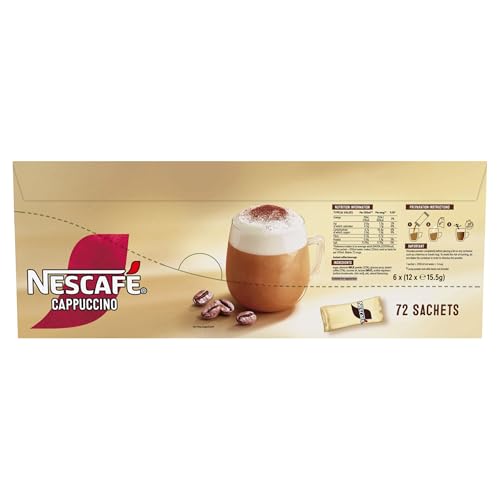 Thumbnail 2 de NESCAFÉ Cappuccino Instant Coffee Sachets – 72 x 15.5g