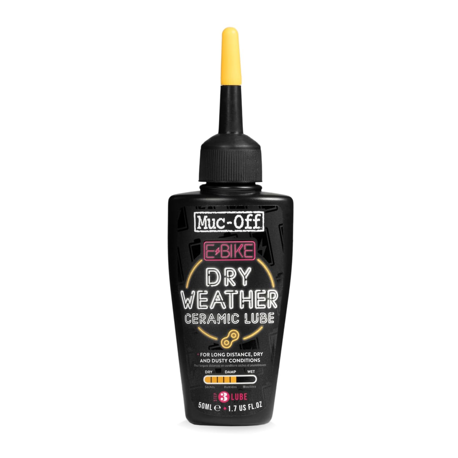 Detalle de Muc-Off eBike Dry Chain Lube 50ml, Ceramic Lubricant for Dry Weather