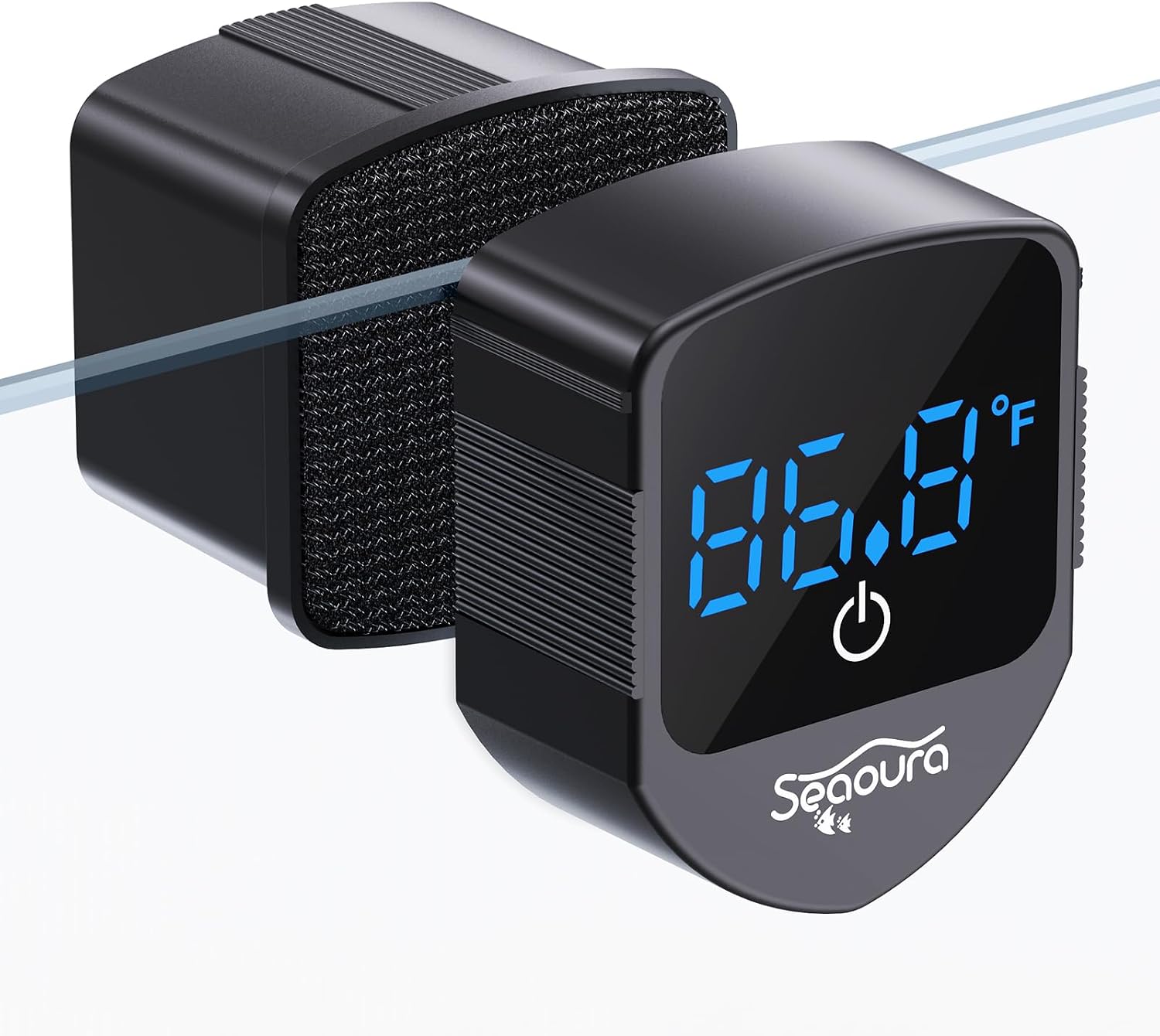 Detalle de SEAOURA Aquarium Magnetic Cleaner with Digital Thermometer