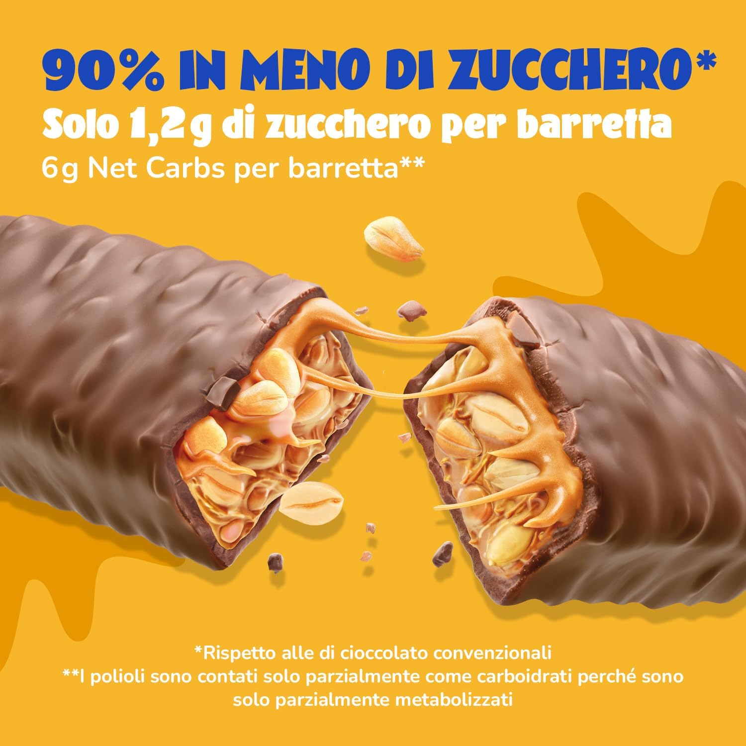 Thumbnail 4 de AHEAD Barrette Keto Vegane – 16 x 35 g, Salted Peanut: barretta vegana senza zuccheri con 5 g di carboidrati netti