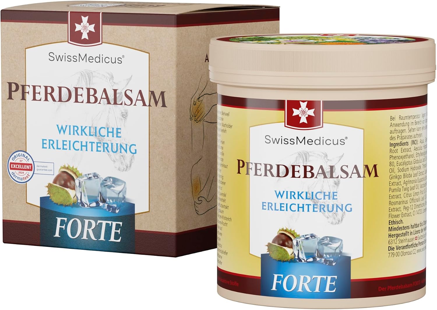 Detalle de SwissMedicus Pferdebalsam mit 500 ml