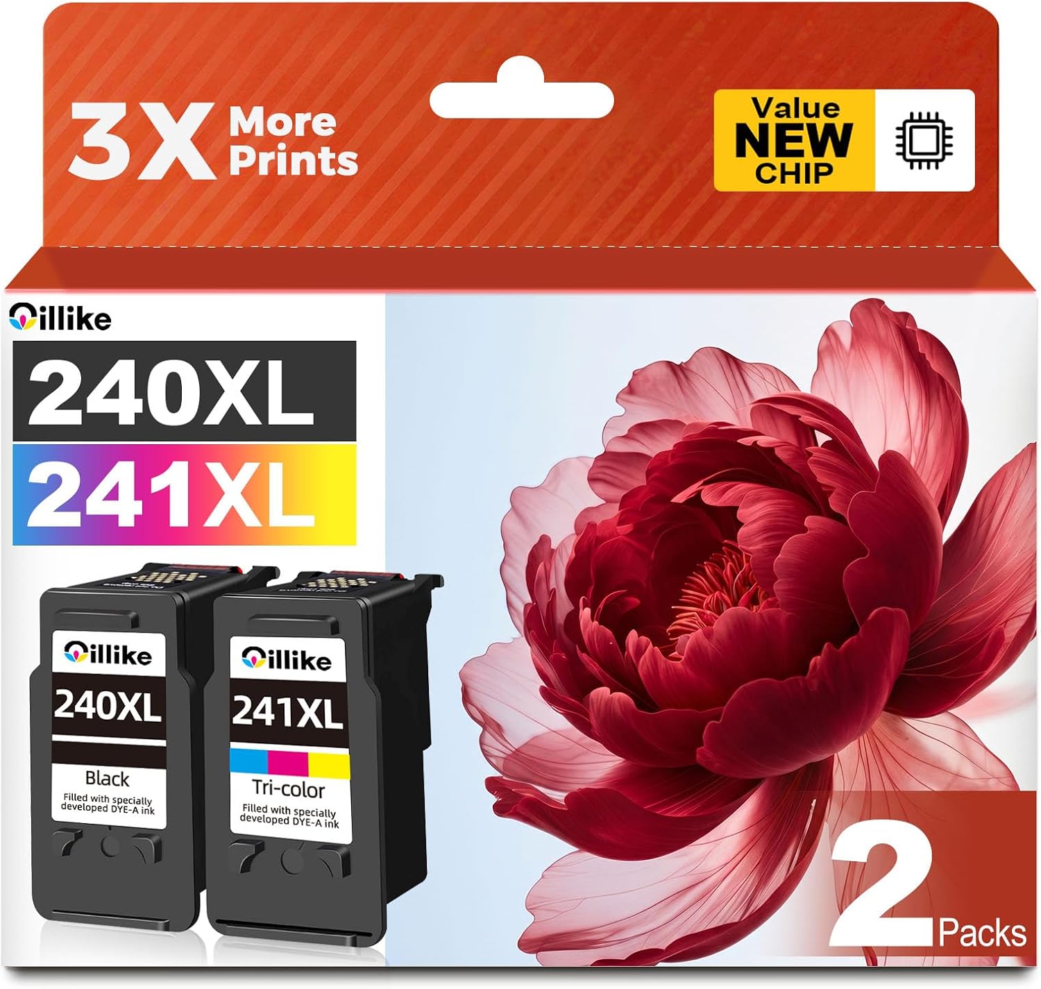 Detalle de Oillike 240XL 241XL Ink Cartridges Pack