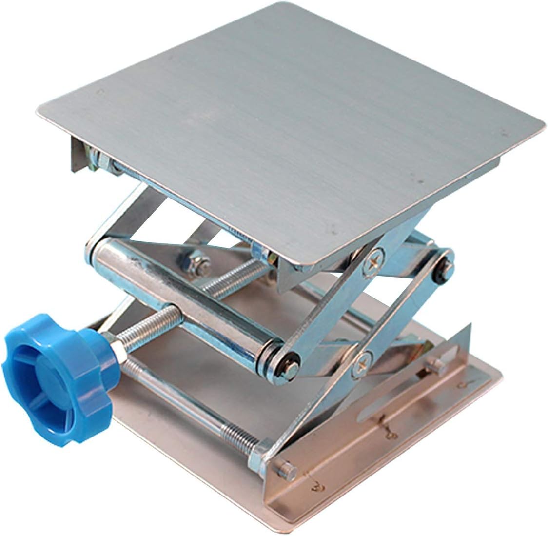 Detalle de Stainless Steel Lab Jack Stand Table Lift – 4" x 4" Jiffy Jack