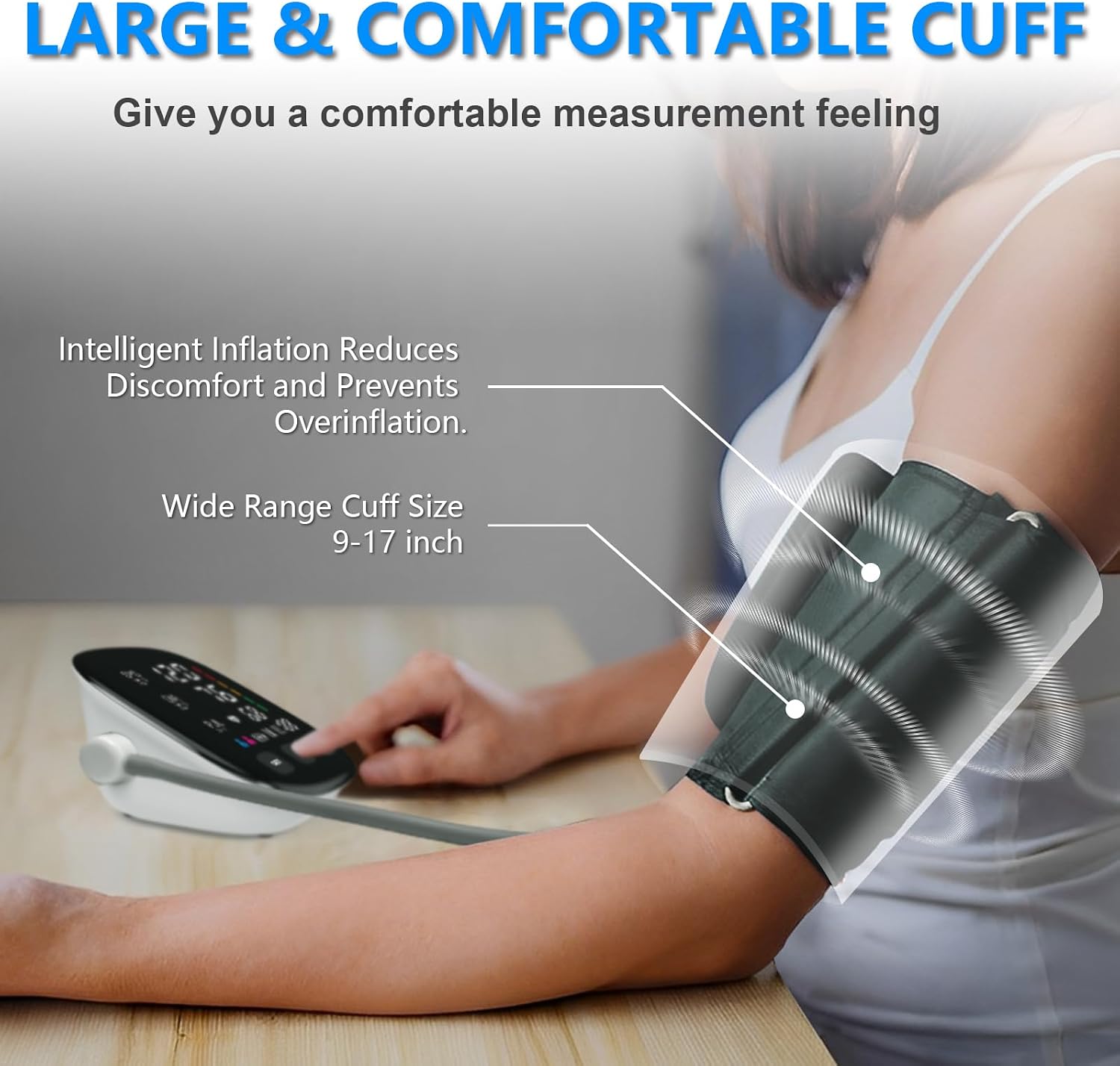 Thumbnail 6 de Blood Pressure Monitor, Upper-Arm, 2×199 Memory