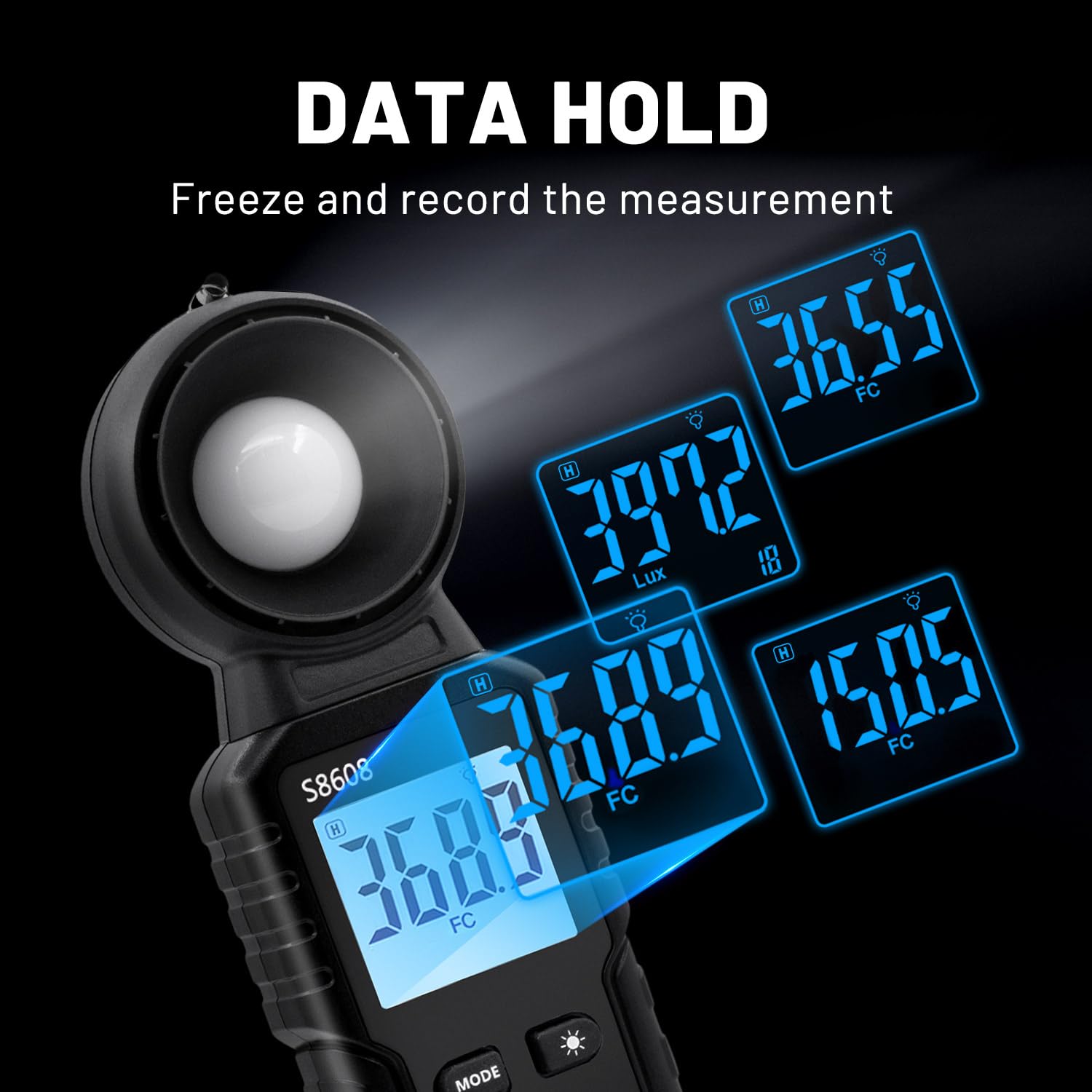 Thumbnail 6 de Mcbazel Lux Meter 200,000 Lux light meter