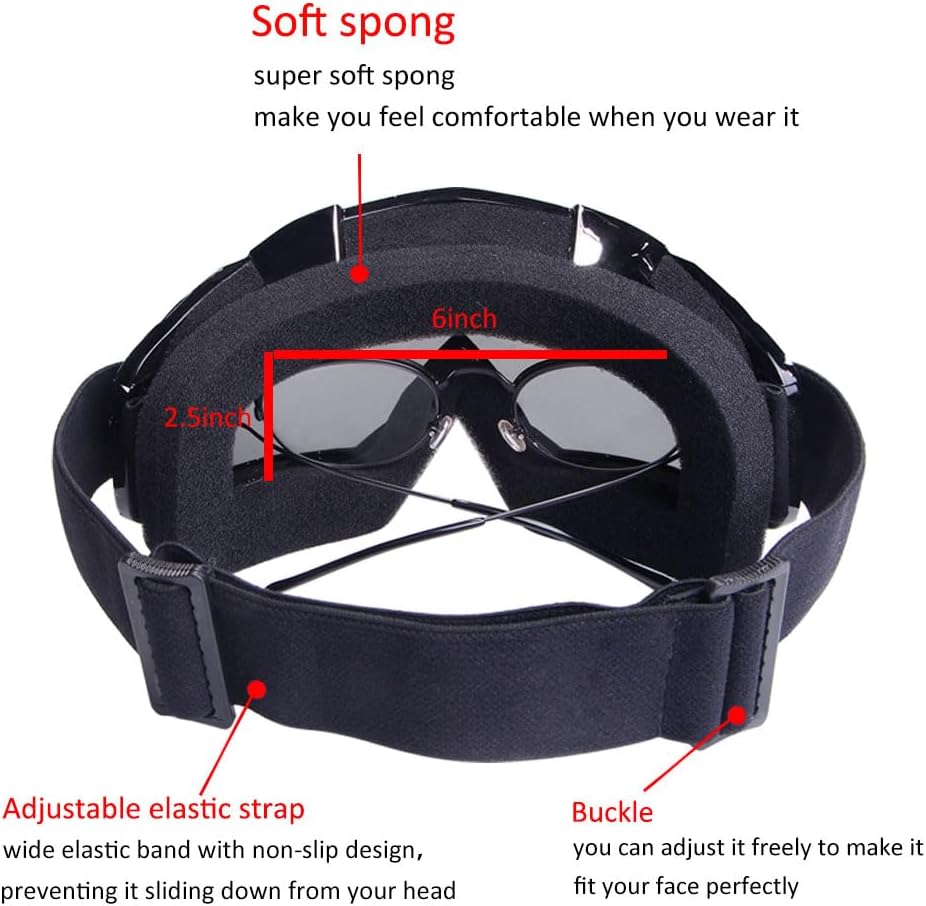 Thumbnail 3 de ATV Dirt Bike 2-Pack Motocross Goggles (UV400, Anti-Scratch, Anti-Fog, Dustproof) for Men & Women