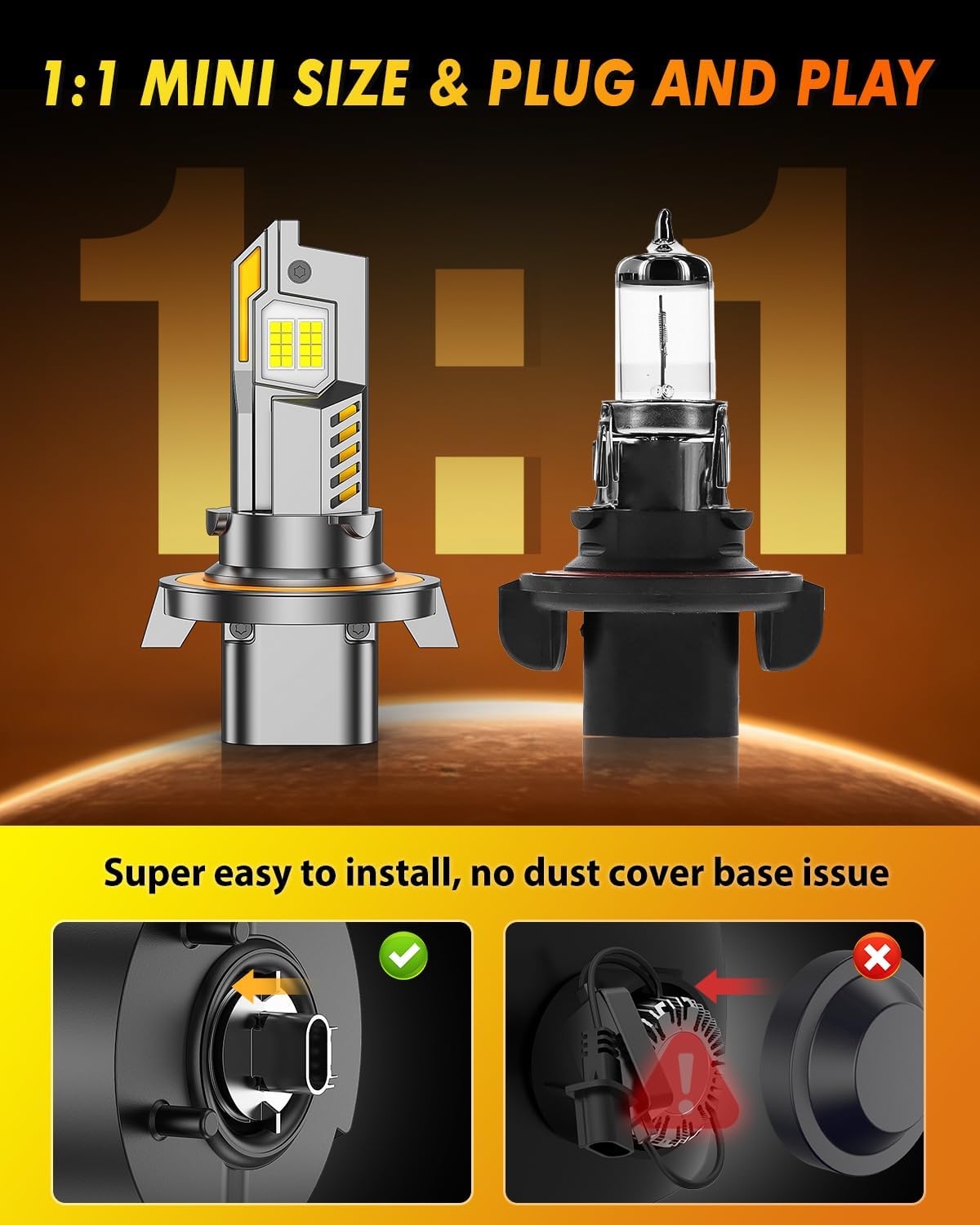 Detalle de Termitor H13/H10 Light Bulbs, 6500K