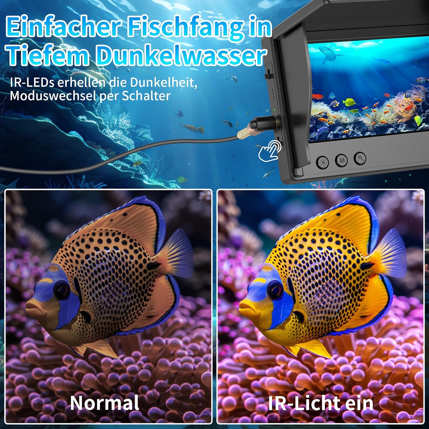 Thumbnail 2 de TMACTIME 1080P Fischfinder Echolot