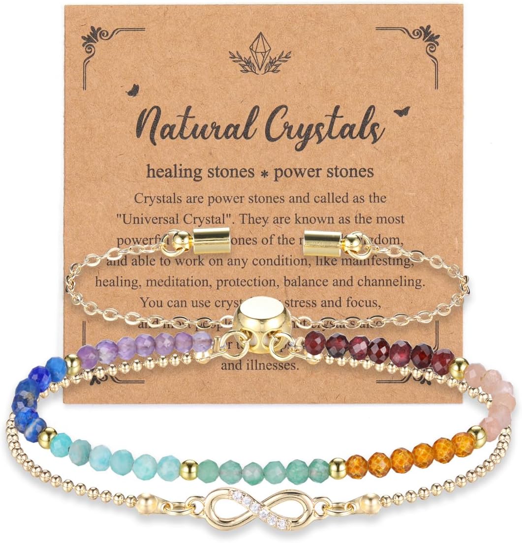 Thumbnail 5 de JSDDE Damen Perlenarmband mit Infinity-Symbol und Amazonit – spiritueller Schmuck als Talisman