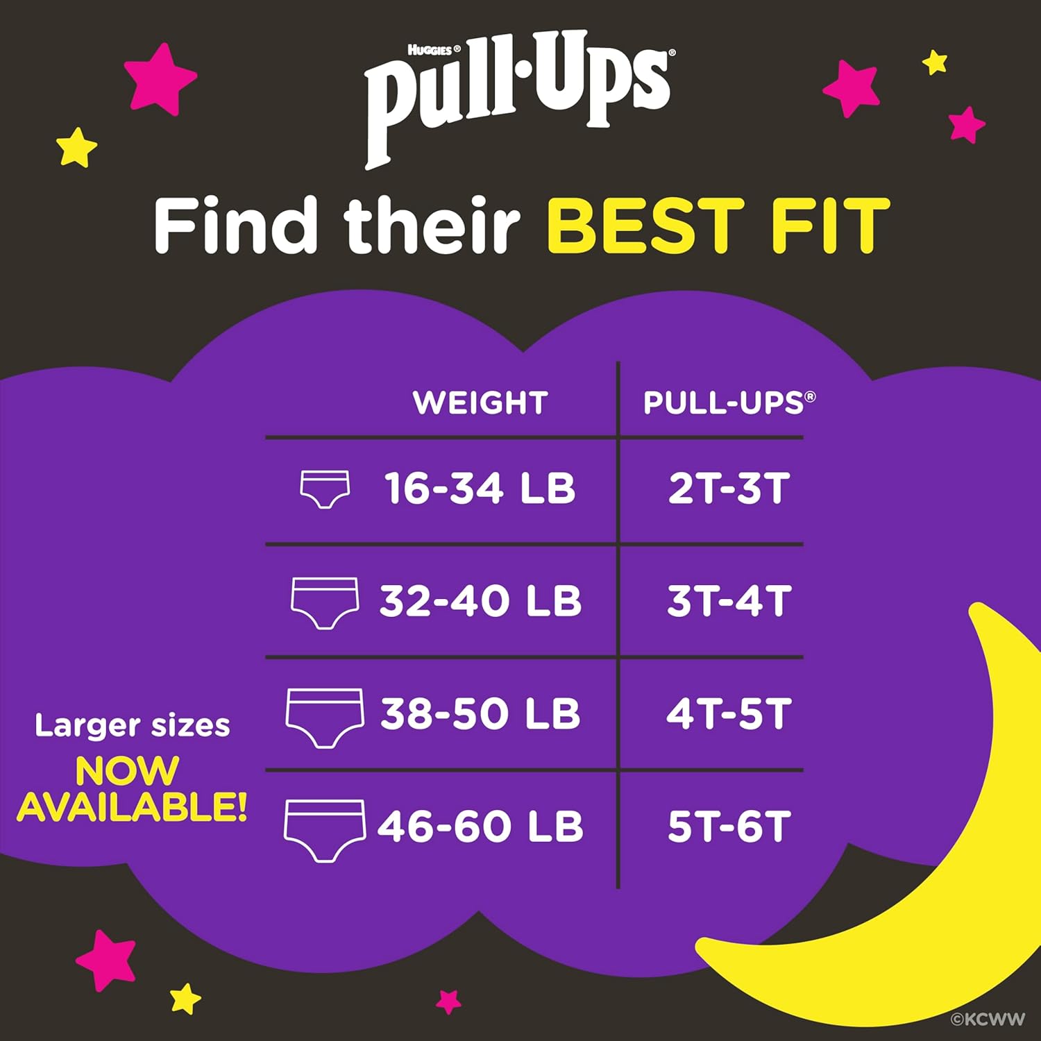 Thumbnail 1 de Pull-Ups Girls' Night-Time Potty Training Pants (Size 5T-6T, 44 Ct) for Overnight Training