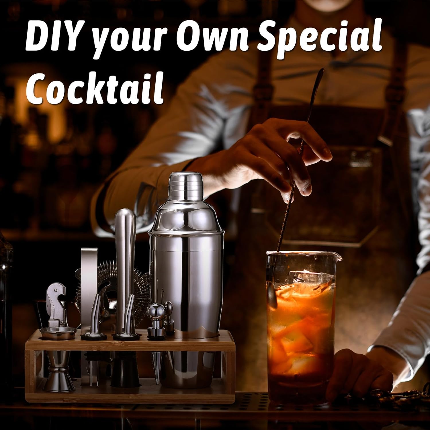 Detalle 2 de GWHOLE Cocktail Shaker 720ML set 🍸