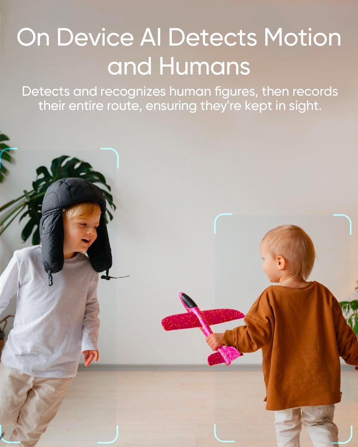 Detalle 2 de eufy Security C220 Indoor Camera, 2K, 360° Pan and Tilt, AI Human Detection