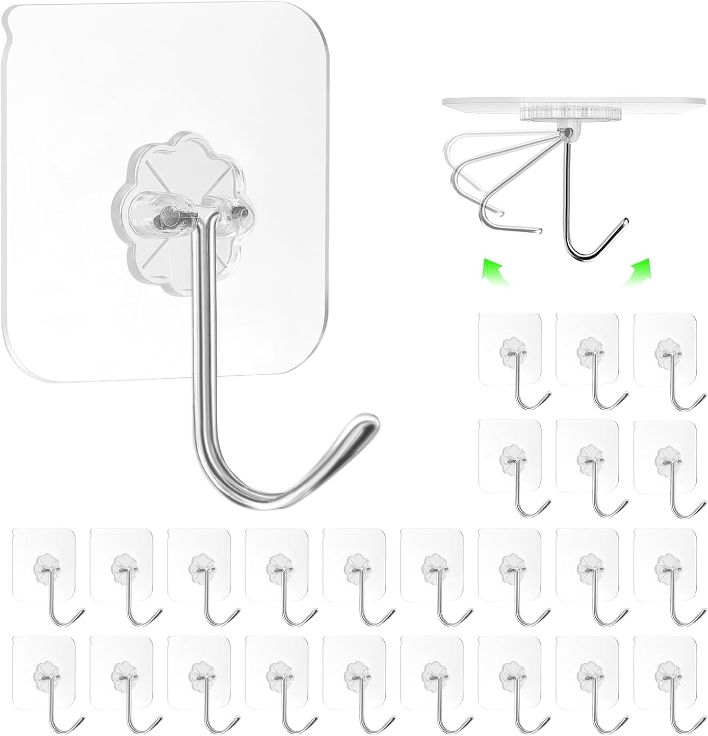 Detalle 2 de ZESLMG Adhesive Wall Hooks 22 lb