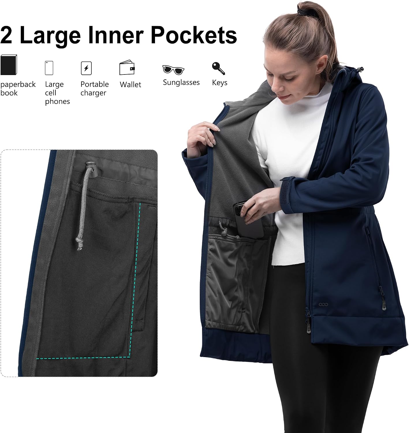 Detalle 1 de 33,000ft Women’s Lightweight Softshell Jacket 8000mm