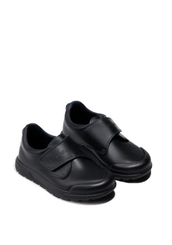 Detalle de Conguitos Indestructibles: Zapatos Colegiales de Niño en Azul Marino, Talla 28