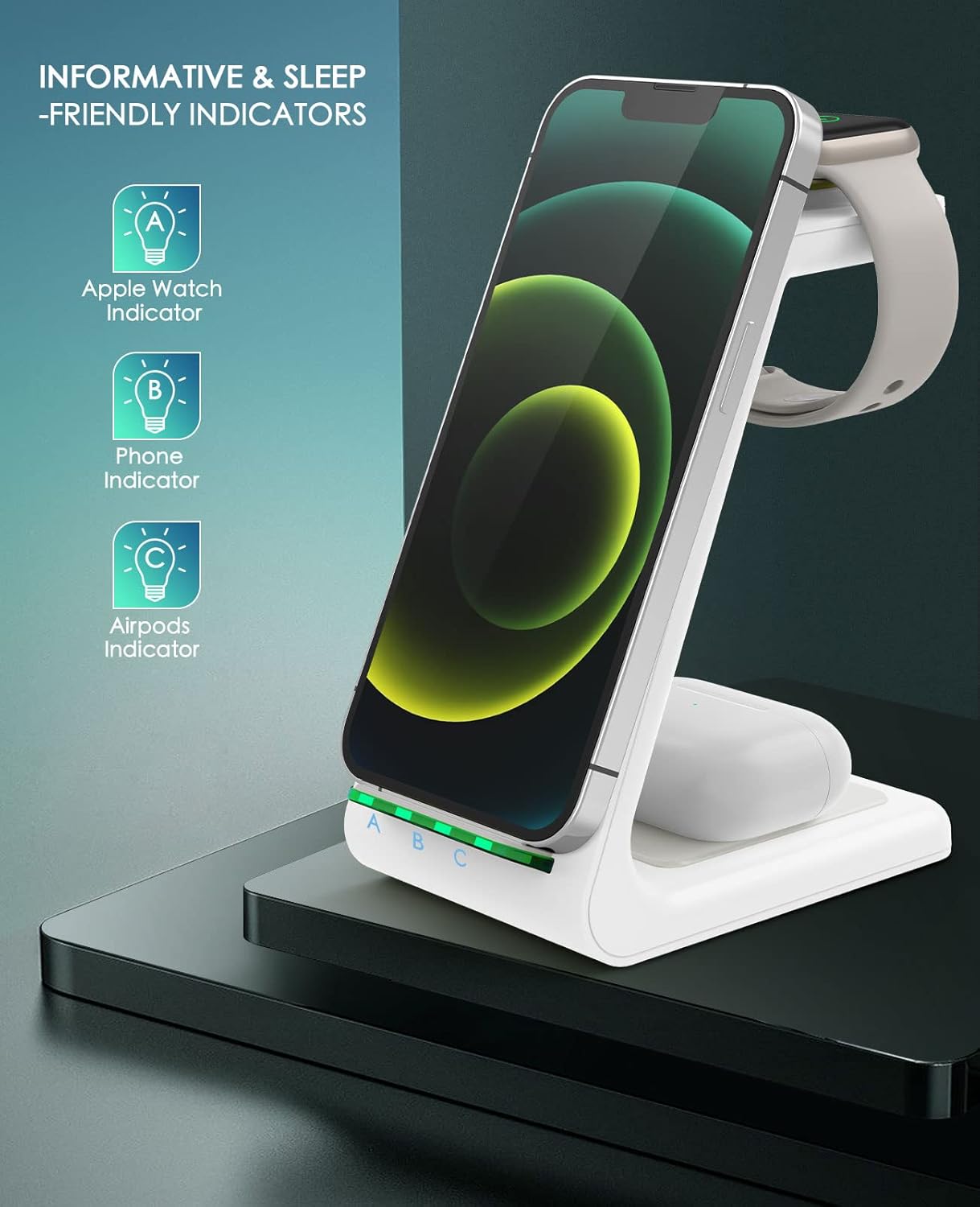 Detalle 2 de 3-in-1 Wireless Charging Station 2026