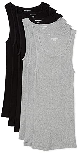 Detalle de Camicia da uomo Amazon Essentials – Nero (Black/Heather Grey), taglia Large