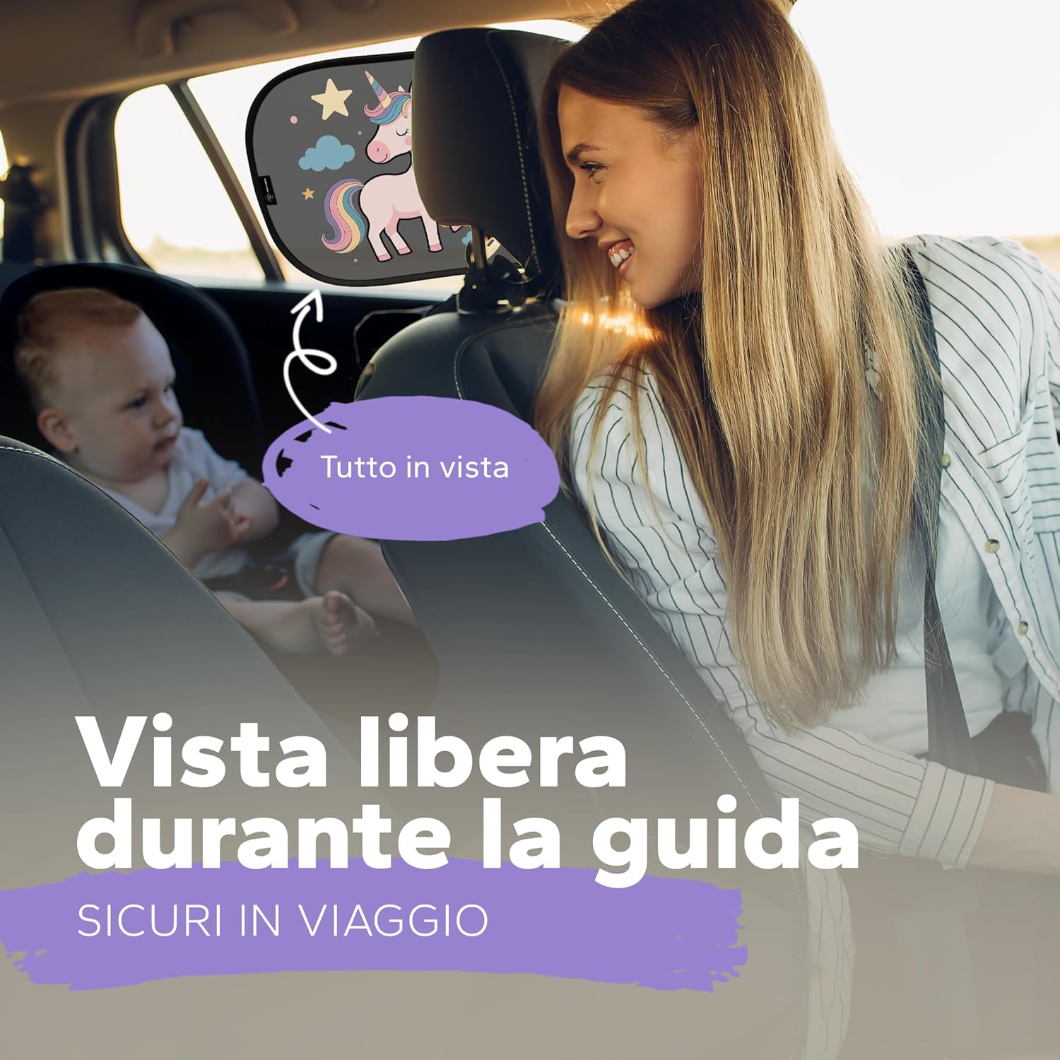 Thumbnail 6 de Parasole per auto Baby – Unicorno di Fluffy's World