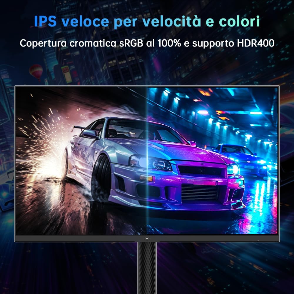 Detalle de KTC H27E6S: Monitor Gaming 27" QHD, 240 Hz (275 Hz OC), HDR400, Fast IPS e G-Sync/FreeSync
