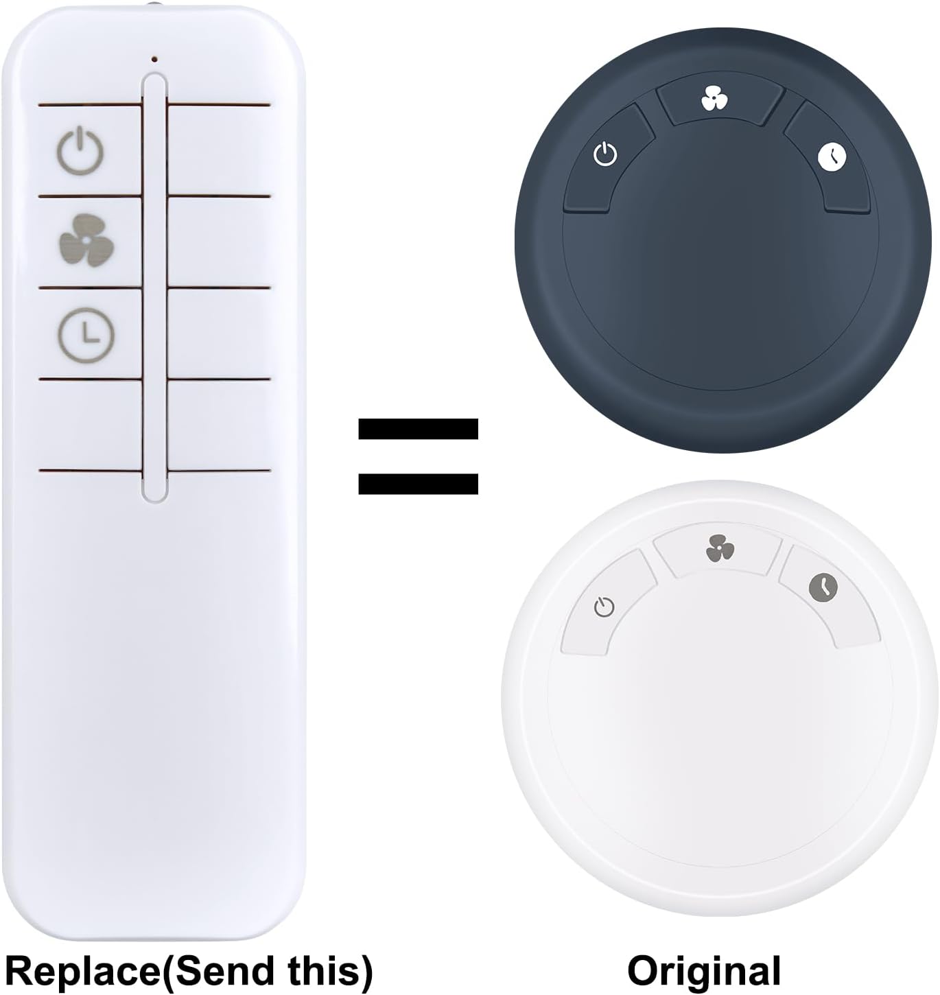Thumbnail 1 de TCNOUMT Replacement Remote for Honeywell QuietSet HSF600 Series
