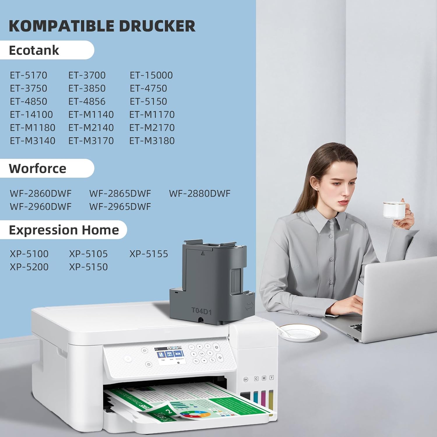 Thumbnail 3 de Osinkjet T04D100 Wartungsbox 1 Stück 🖨️