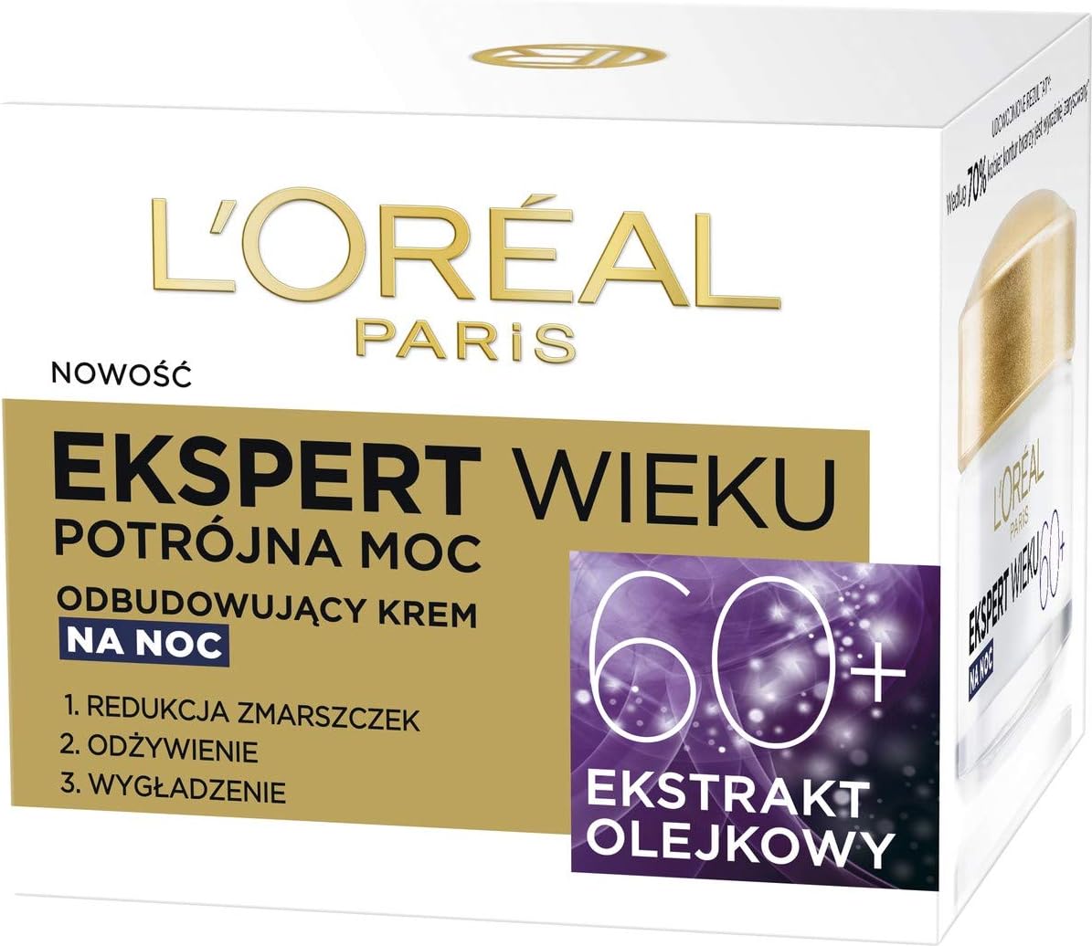 Detalle 2 de L'Oréal Paris Age 60+ Anti-Wrinkle Night Cream, 50 ml