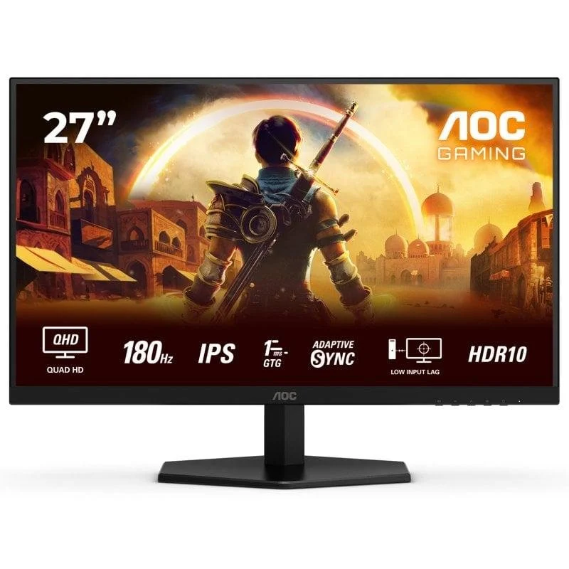 Detalle de AOC Q27G42XE 27" Fast IPS QHD 180 Hz con altavoces y Adaptive Sync