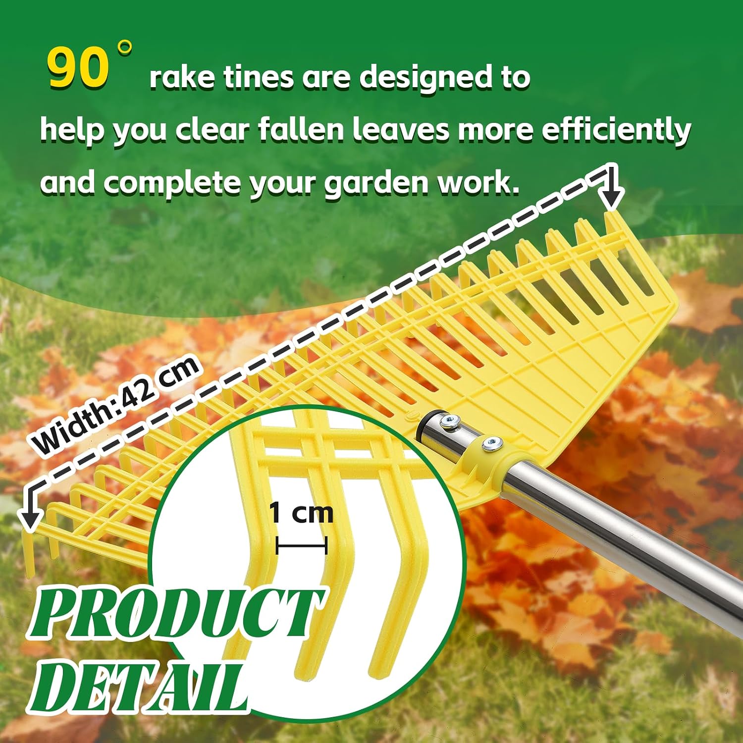 Detalle 2 de Garden Rake Extra Wide 42 cm