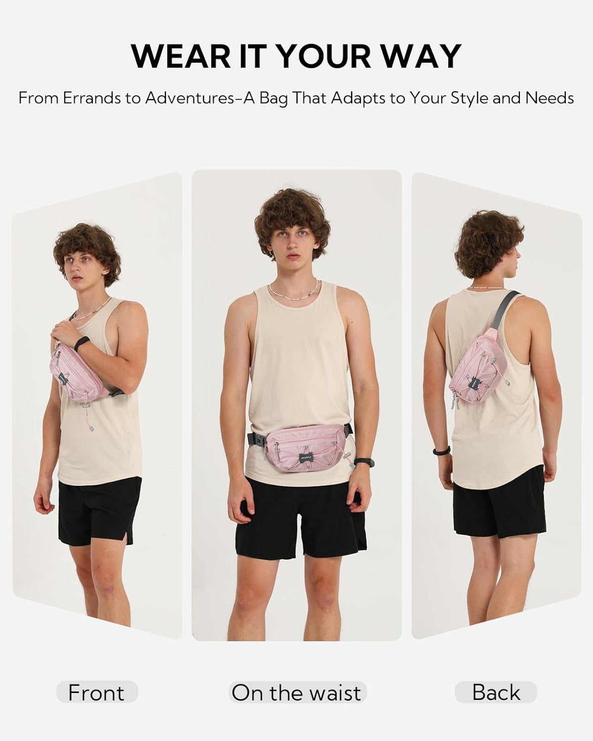Thumbnail 1 de Waterfly Bum Bag Fanny Pack: Slim RFID-Blocking Waist Pack for Travel and Everyday Use