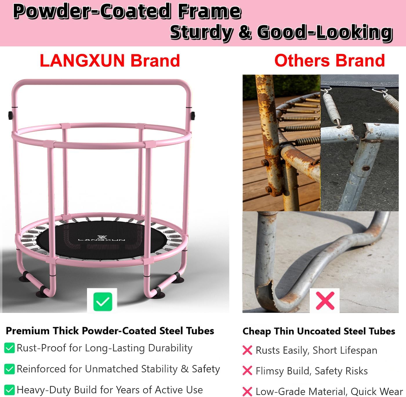 Thumbnail 5 de LANGXUN 60" Trampoline for Kids 🤸