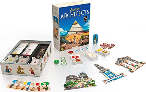 Detalle de Asmodee - 7 Wonders Architects : Joue en famille, bâtissez une merveille en 7 régions