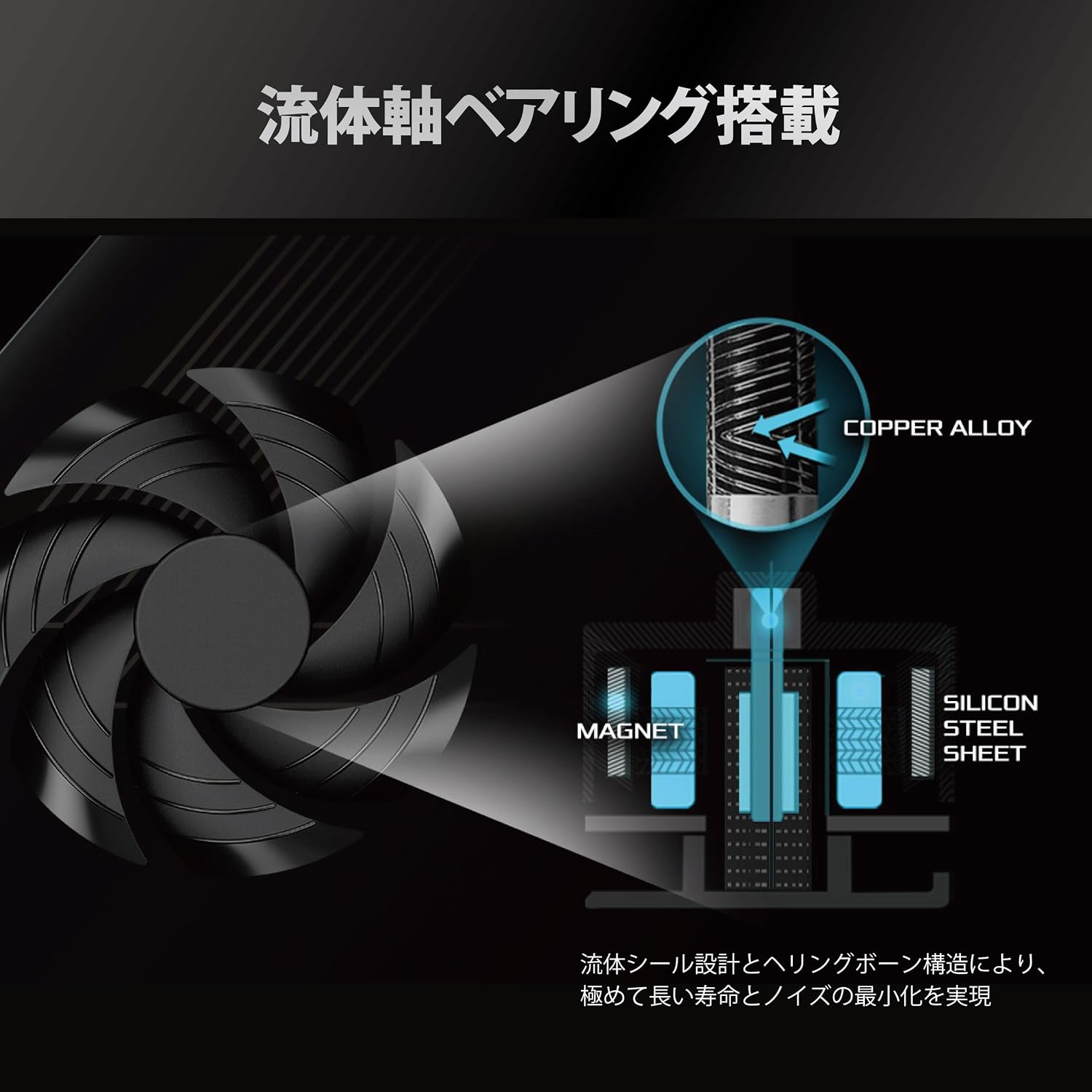 Detalle de ASRock PRO-M850G 850W ATX電源、ATX 3.1・PCIe 5.1対応、12V-2x6ケーブル標準搭載