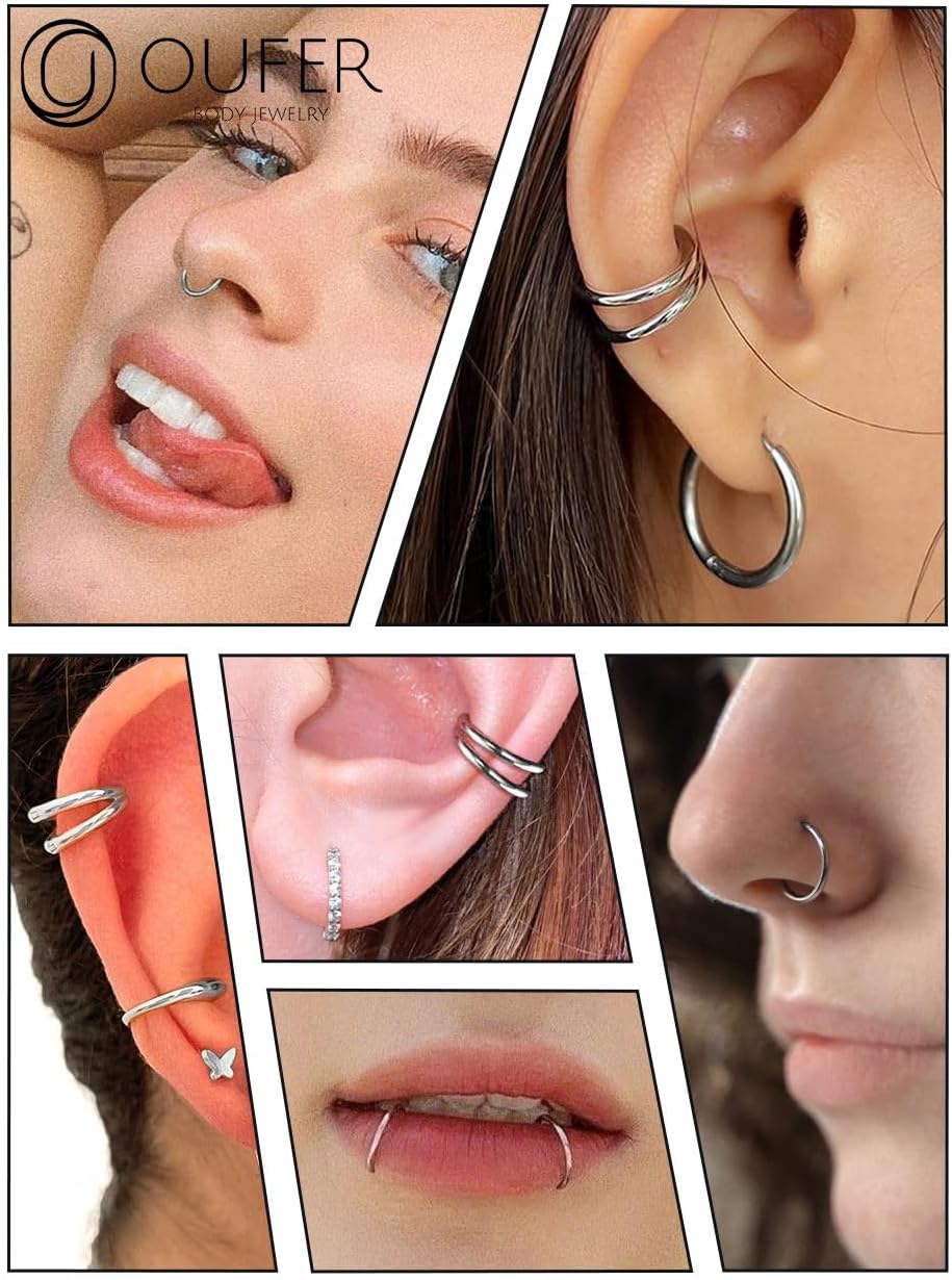 Thumbnail 3 de OUFER Helix 3pcs 16G Anneaux Cartilage