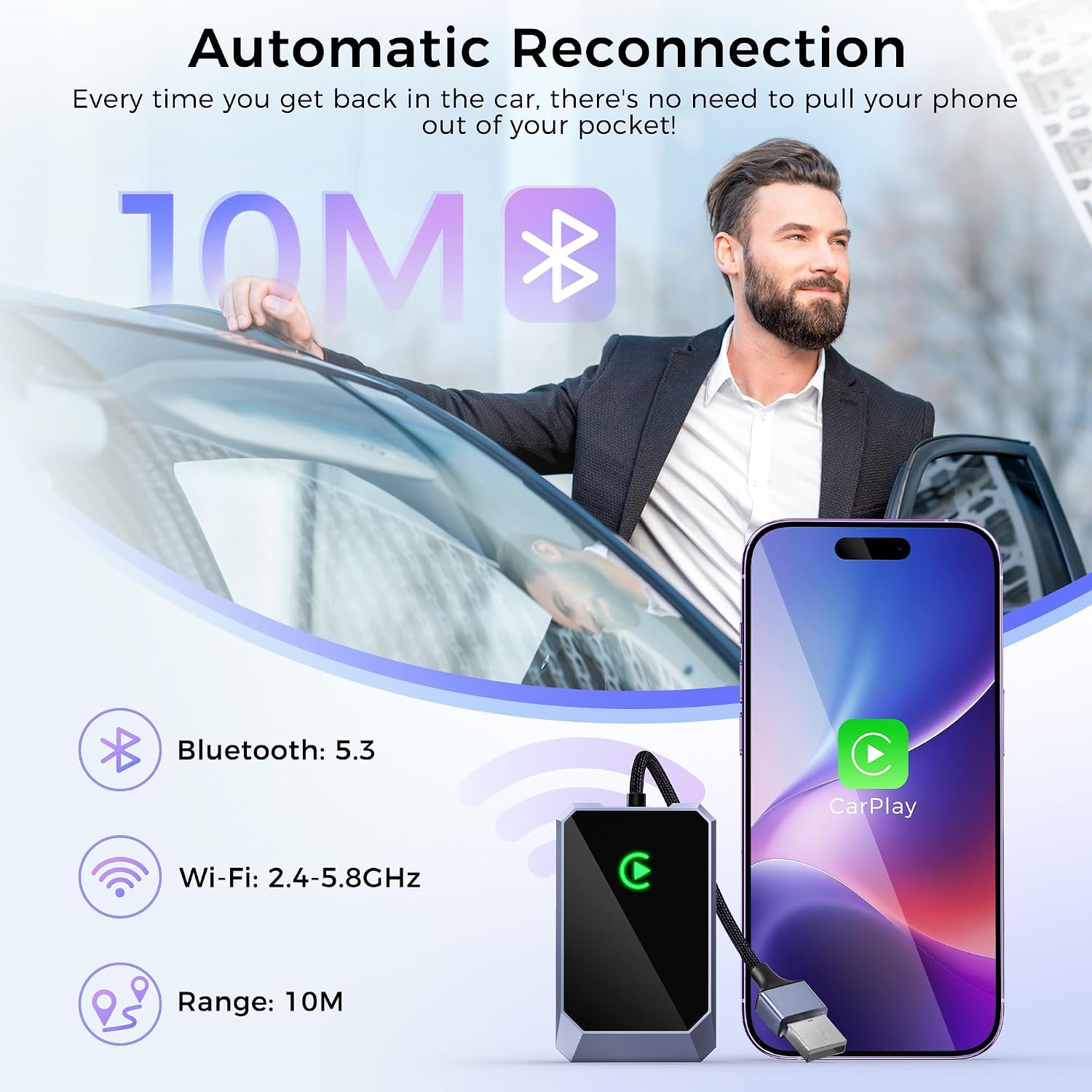 Thumbnail 6 de Wireless Android Auto Adapter for Android 10+