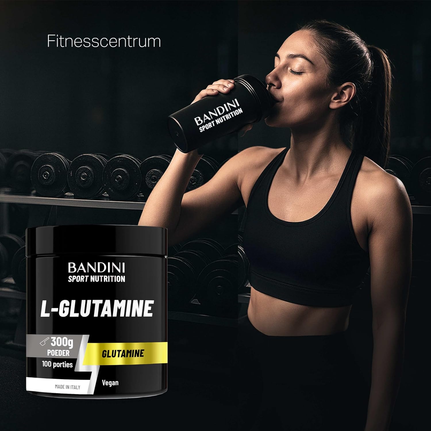 Thumbnail 3 de BANDINI Puur L-Glutamine poeder 300 g, vegan en fijn gedoseerd