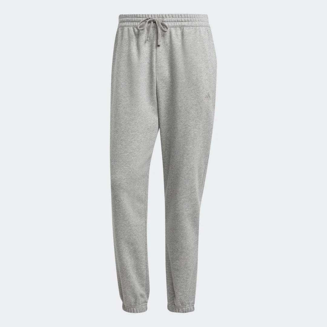 Detalle de Pantalón ALL SZN French Terry de Adidas en gris: comodidad diaria con toque urbano