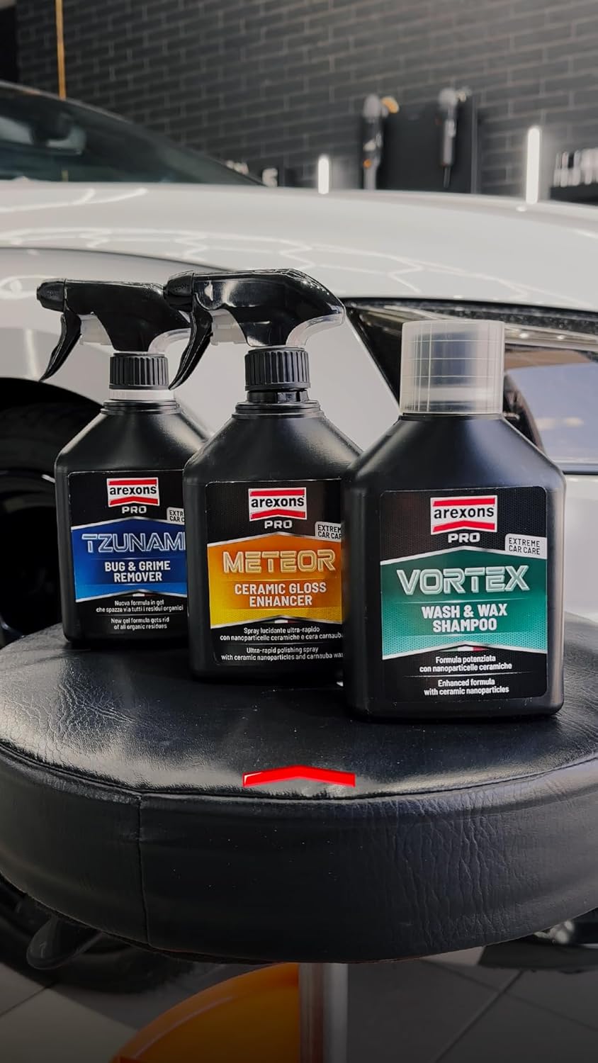 Detalle de Arexons Car Care Pro METEOR – Cera Auto Rapida con Nanoceramiche, spray lucidante ultra-rapido