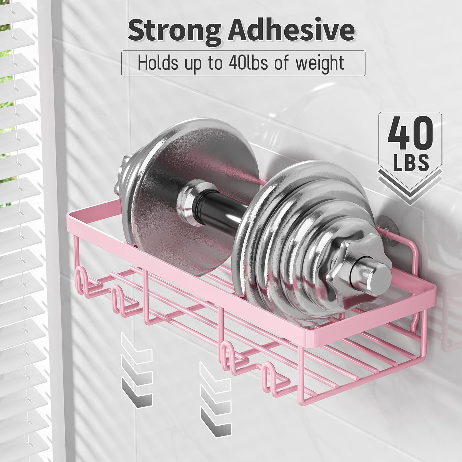 Detalle de Liuoud 5-Pack Shower Caddy Organizer Rack