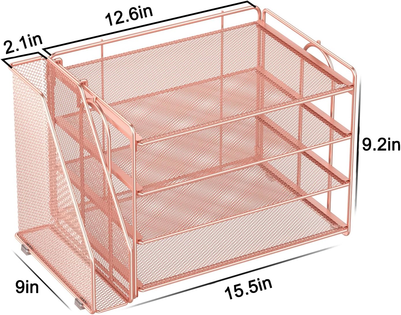 Thumbnail 4 de Spacrea Paper Desk Organizer Rose Gold ๐