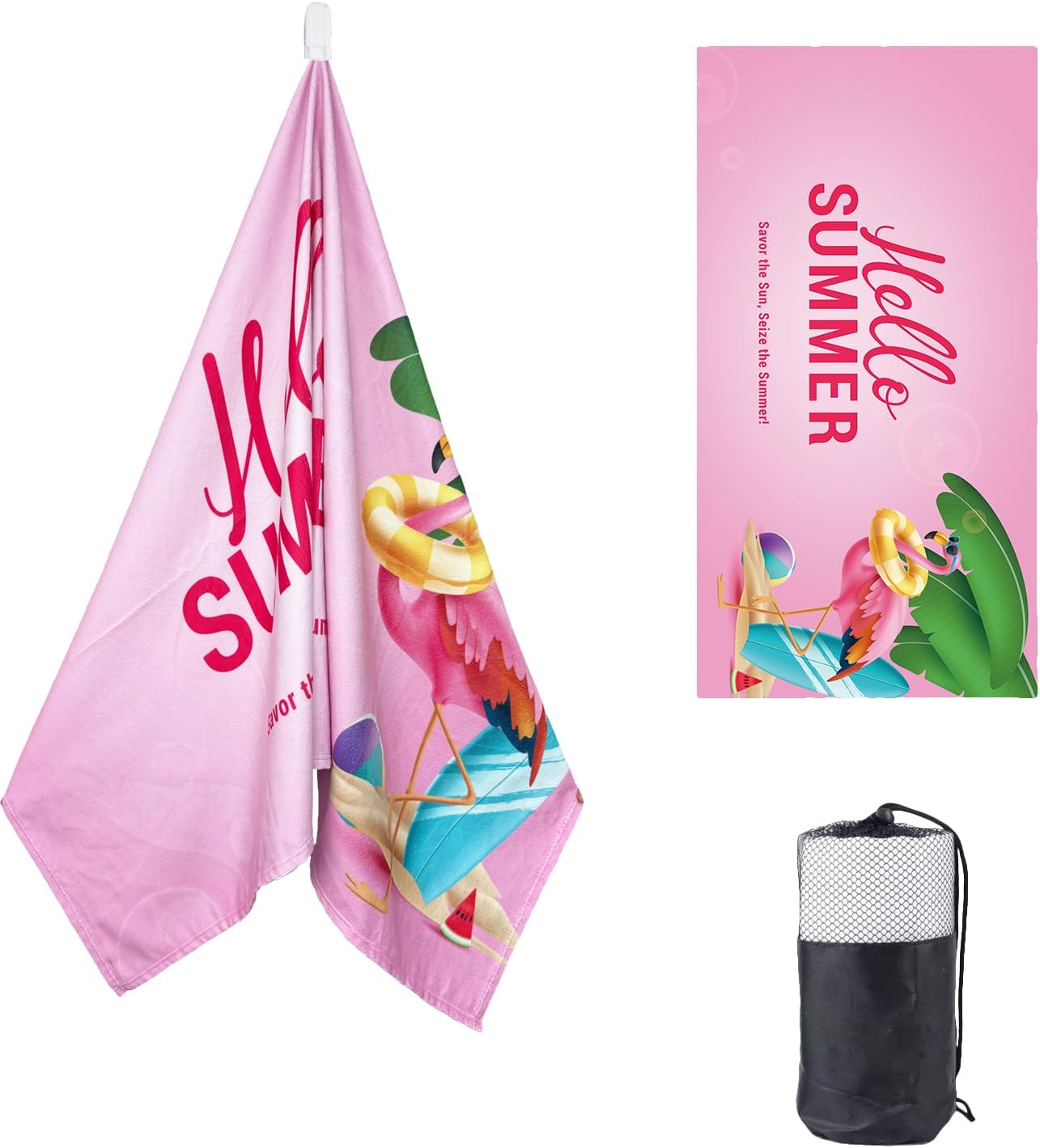 Thumbnail 6 de DJDEA Serviette de Plage Adulte 90x180 cm en Microfibre – Imprimé Fruits