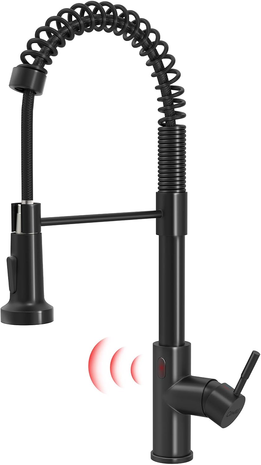 Detalle de GIMILI Touchless Kitchen Faucet, Glossy Black