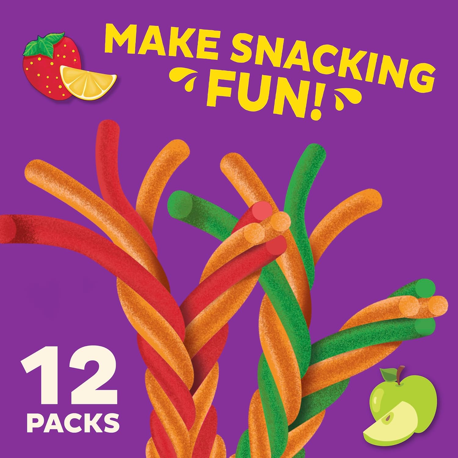 Detalle de Annie's Organic Sweet & Sour Fruit Twists, 12-Count Variety Pack