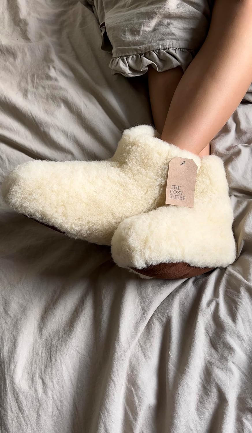 Thumbnail 6 de THE COZY SHEEP Babbucce lana donna e uomo – Pantofole invernali chiuse in 100% lana merino