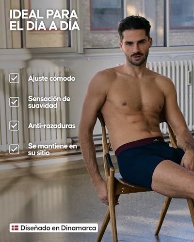 Detalle de DANISH ENDURANCE Calzoncillos Hombre 3 Pack de Algodón (XL) – diseño cómodo y transpirable